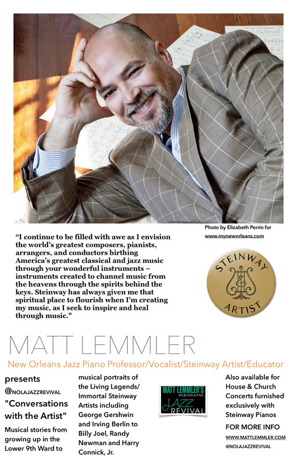 Matt Lemmler - Steinway Artist Concert At Michelles Piano in Portland OR
