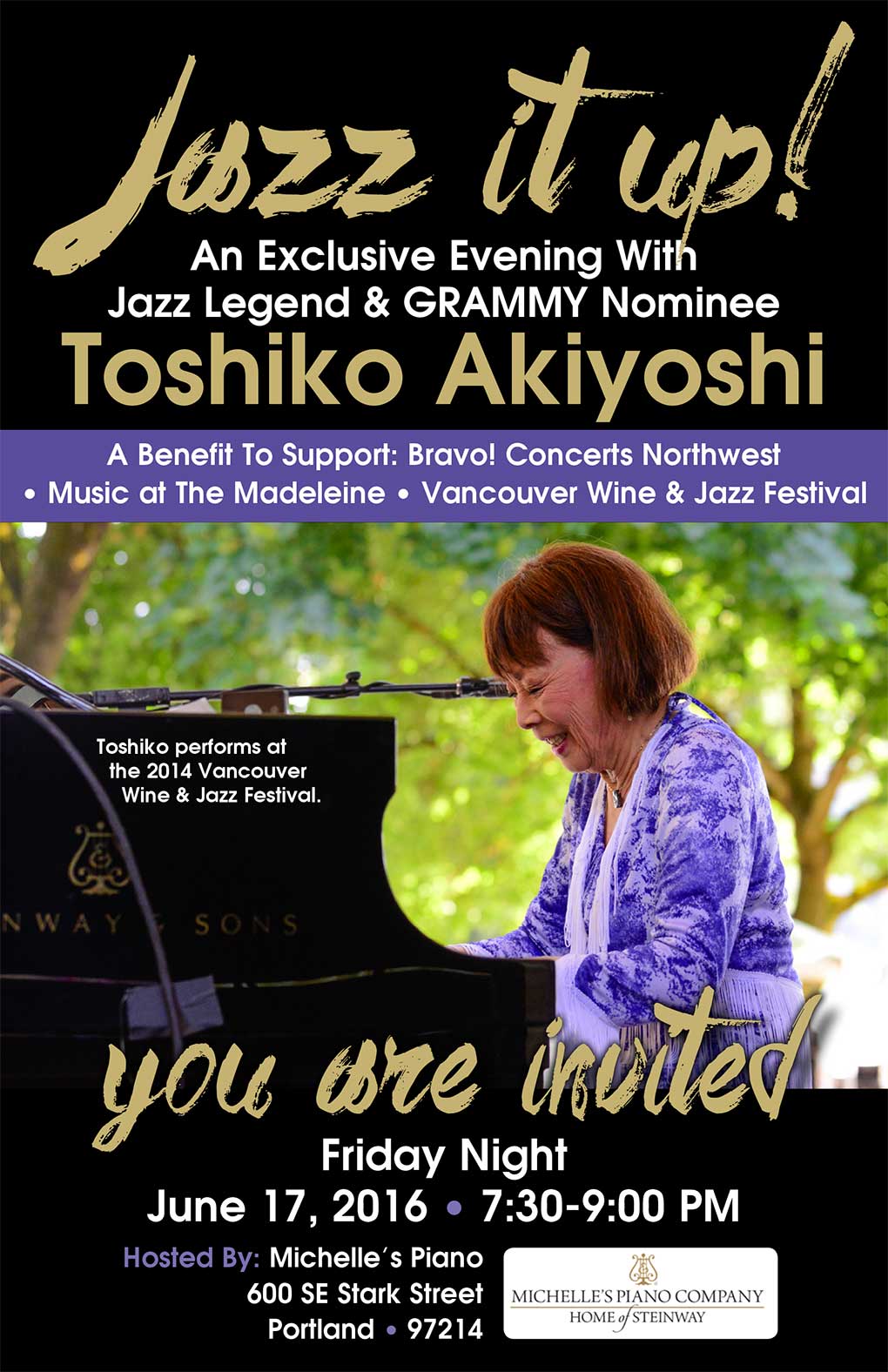 Toshiko Akiyoshi Fundraiser Benefit
