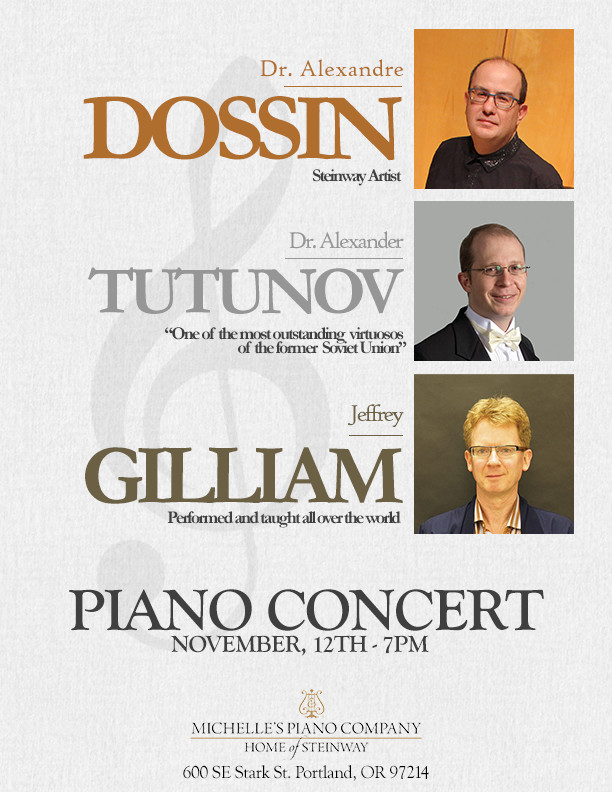 Dossin, Tutunov & Gilliam Piano Concert Reception