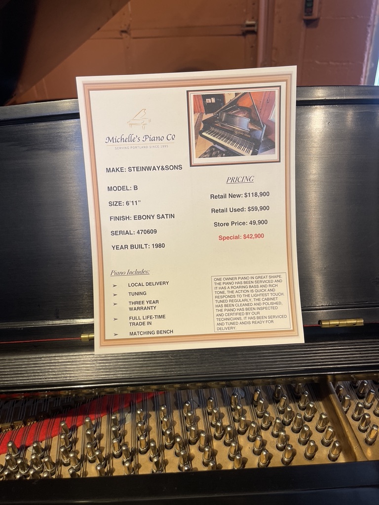 Steinway B Grand Piano - Image 4